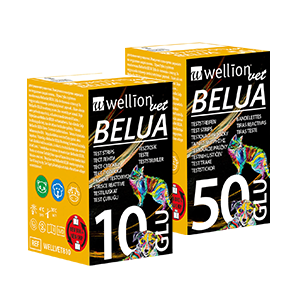 WellionVet BELUA blood glucose test strips for dogs, cats and cows