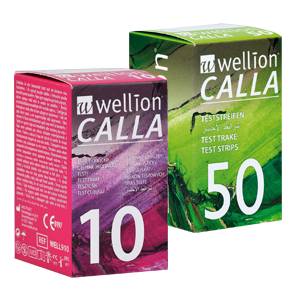 Wellion CALLA Blutzuckerteststreifen Verpackung